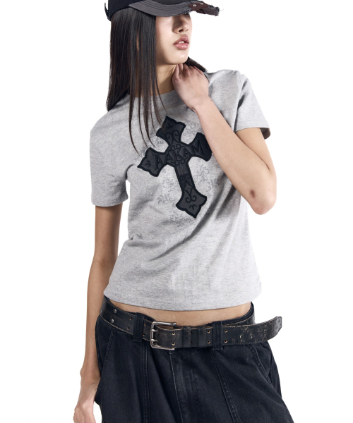 AAKAM（アーカム）の「Typography Leather Belt (Black)（ベルト・レディース・その他・FREE）」の4枚目の写真