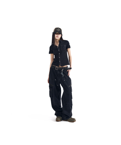 AAKAM（アーカム）の「Typography Leather Belt (Black)（ベルト・レディース・その他・FREE）」の5枚目の写真