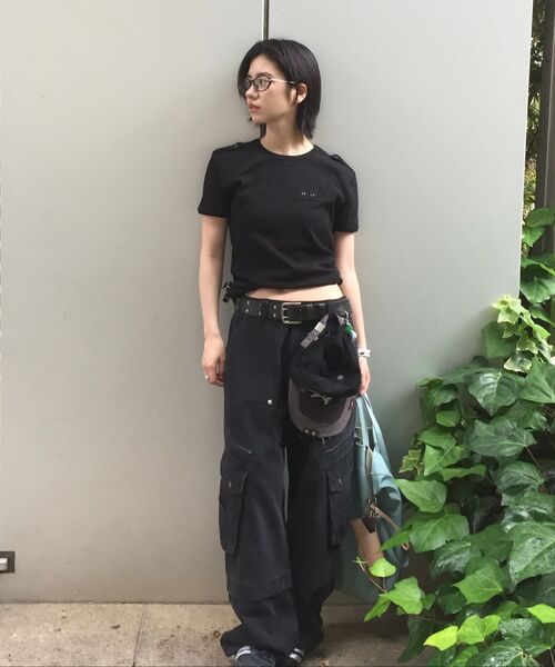 AAKAM（アーカム）の「Typography Leather Belt (Black)（ベルト・レディース・その他・FREE）」の9枚目の写真