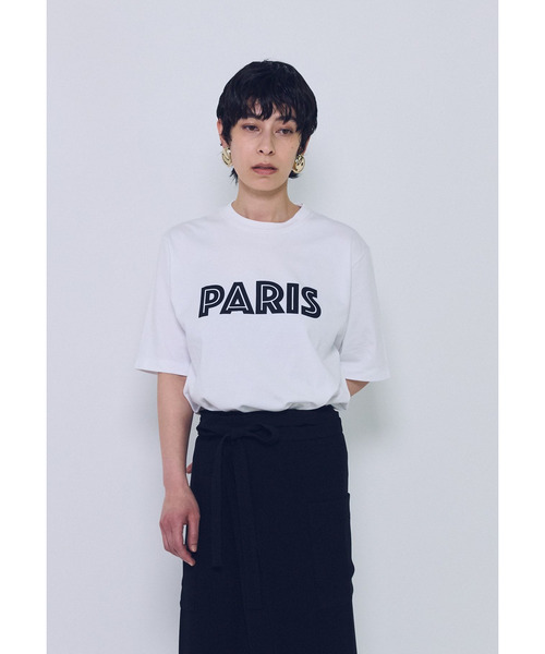 1er Arrondissement(プルミエアロンディスモン)の「プリントTシャツ”PARIS”(Tシャツ/カットソー・レディース・ブラウン系その他5/オフホワイト・FREE)」の2枚目の写真