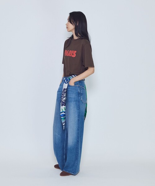 1er Arrondissement(プルミエアロンディスモン)の「プリントTシャツ”PARIS”(Tシャツ/カットソー・レディース・ブラウン系その他5/オフホワイト・FREE)」の8枚目の写真