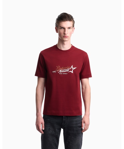 エンポリオ アルマーニ】レギュラーフィット Tシャツ コットンヘビー