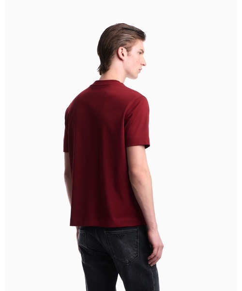 EMPORIO ARMANI(エンポリオアルマーニ)の「【エンポリオ アルマーニ】レギュラーフィット Tシャツ コットンヘビージャージー(Tシャツ/カットソー・メンズ・ワインレッド/オフホワイト・XX-LARGE/X-LARGE/SMALL/MEDIUM/LARGE)」の7枚目の写真