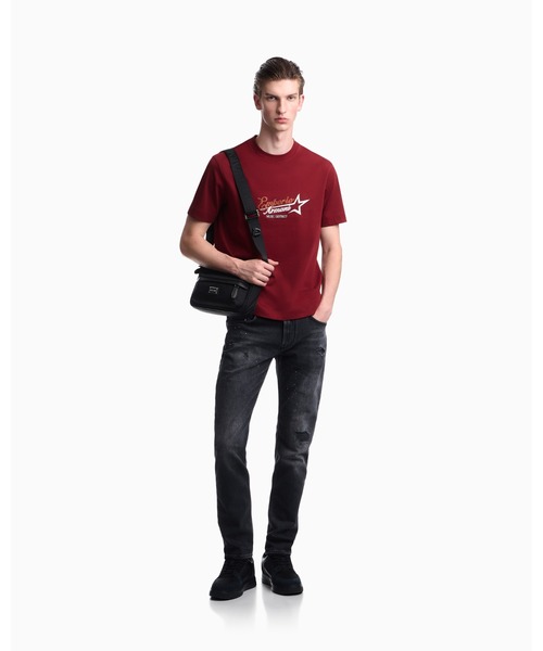 EMPORIO ARMANI(エンポリオアルマーニ)の「【エンポリオ アルマーニ】レギュラーフィット Tシャツ コットンヘビージャージー(Tシャツ/カットソー・メンズ・ワインレッド/オフホワイト・XX-LARGE/X-LARGE/SMALL/MEDIUM/LARGE)」の10枚目の写真