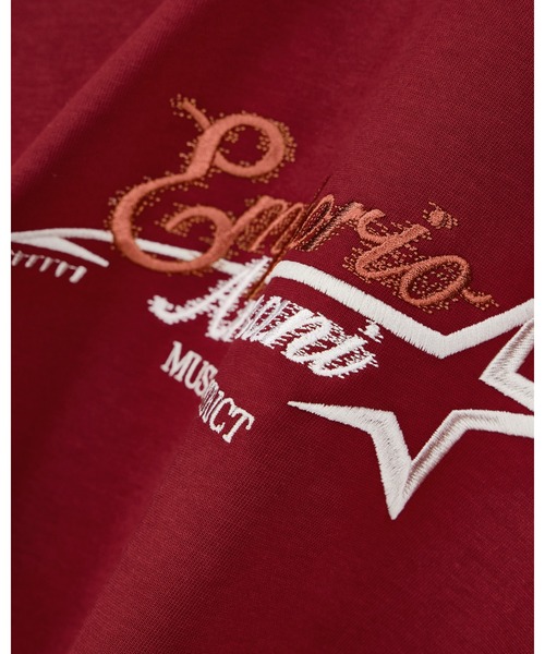 EMPORIO ARMANI(エンポリオアルマーニ)の「【エンポリオ アルマーニ】レギュラーフィット Tシャツ コットンヘビージャージー(Tシャツ/カットソー・メンズ・ワインレッド/オフホワイト・XX-LARGE/X-LARGE/SMALL/MEDIUM/LARGE)」の11枚目の写真