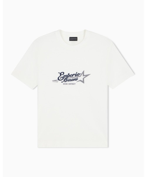 EMPORIO ARMANI(エンポリオアルマーニ)の「【エンポリオ アルマーニ】レギュラーフィット Tシャツ コットンヘビージャージー(Tシャツ/カットソー・メンズ・ワインレッド/オフホワイト・XX-LARGE/X-LARGE/SMALL/MEDIUM/LARGE)」の3枚目の写真