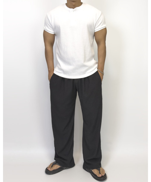 PACIENCIA(パシエンシア)の「エッセンシャルクールスパンバンディングパンツBLACK(スウェットパンツ・メンズ・その他・MEDIUM/LARGE/X-LARGE/XX-LARGE)」の2枚目の写真