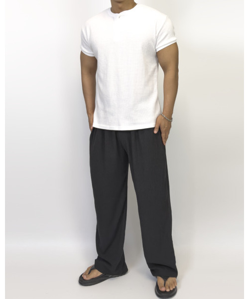 PACIENCIA(パシエンシア)の「エッセンシャルクールスパンバンディングパンツBLACK(スウェットパンツ・メンズ・その他・MEDIUM/LARGE/X-LARGE/XX-LARGE)」の3枚目の写真