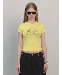 ホーススターロゴTシャツレモンイエロー