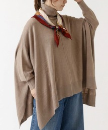 タートルネック ポンチョ ニット/セーター」に該当するファッション