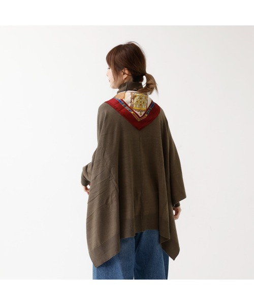 DESIGNWORKS（デザインワークス）の「【追加】タートルネックポンチョ（ニット/セーター・レディース・ライトブラウン・フリー）」の11枚目の写真