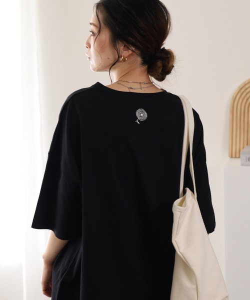 BARNDOOR（バーンドア）の「20/-天竺 はなプリントTシャツ 26SS 半袖（Tシャツ/カットソー・レディース・ブラック系1/グレー系1/ホワイト系1・FREE）」の20枚目の写真