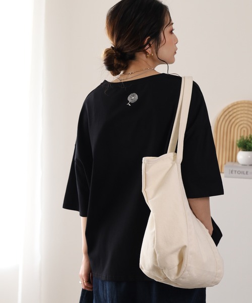 BARNDOOR（バーンドア）の「20/-天竺 はなプリントTシャツ 26SS 半袖（Tシャツ/カットソー・レディース・ブラック系1/グレー系1/ホワイト系1・FREE）」の21枚目の写真