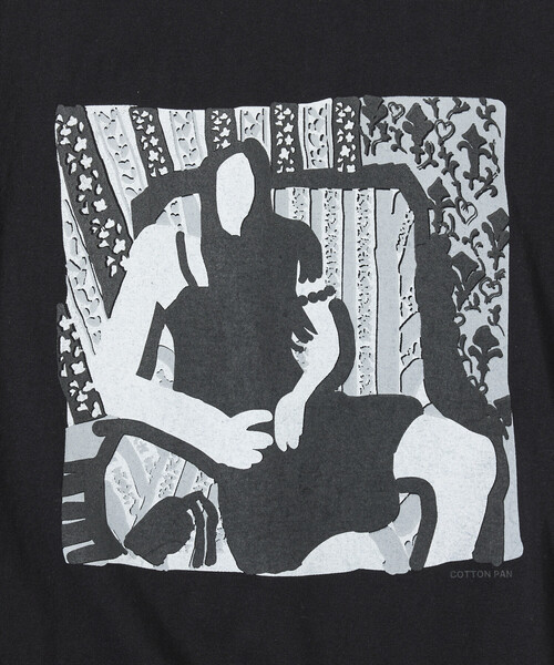 cotton pan(コットンパン)の「COTTON PAN/コットンパン リラックスフィット プリント クルーネック Tシャツ / 19(Tシャツ/カットソー・メンズ・ブラック/ホワイト・LARGE/MEDIUM)」の8枚目の写真