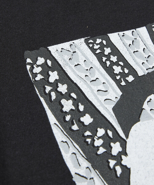 cotton pan(コットンパン)の「COTTON PAN/コットンパン リラックスフィット プリント クルーネック Tシャツ / 19(Tシャツ/カットソー・メンズ・ブラック/ホワイト・LARGE/MEDIUM)」の9枚目の写真