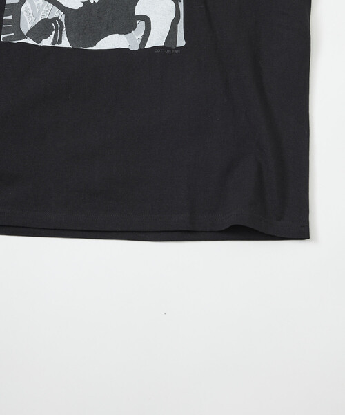 cotton pan(コットンパン)の「COTTON PAN/コットンパン リラックスフィット プリント クルーネック Tシャツ / 19(Tシャツ/カットソー・メンズ・ブラック/ホワイト・LARGE/MEDIUM)」の12枚目の写真