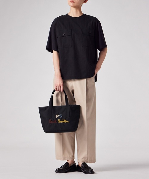 Paul Smith（ポールスミス）の「PSロゴエンブロイダリー ミニトートバッグ / 555437 WB260T（トートバッグ・レディース・ブラック・FREE）」の8枚目の写真