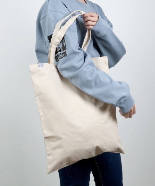 CAMPFREE（キャンプフリー）の「[キャンプフリー] CAMPFREE  キャンバストート 縦型 縦 マチなし [綿 キャンバス 帆布 コットン]（トートバッグ・レディース・ブラック/ナチュラル・L/M/S）」の4枚目の写真