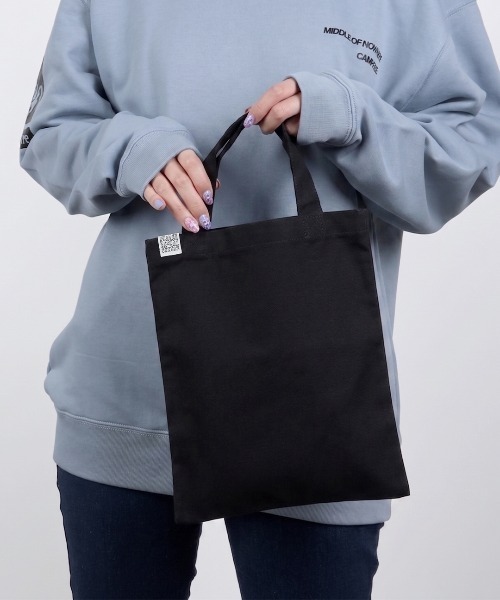 CAMPFREE（キャンプフリー）の「[キャンプフリー] CAMPFREE  キャンバストート 縦型 縦 マチなし [綿 キャンバス 帆布 コットン]（トートバッグ・レディース・ブラック/ナチュラル・L/M/S）」の6枚目の写真