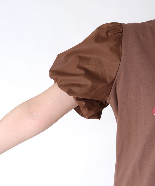 Cepica(セピカ)の「バルーンスリーブTシャツ(Tシャツ/カットソー・レディース・ブラウン・FREE)」の5枚目の写真