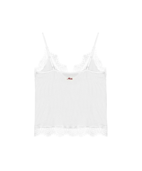NICK&NICOLE(ニックアンドニコール)の「LACE TRIM SLEEVELESS_IVORY(Tシャツ/カットソー・レディース・その他・FREE)」の2枚目の写真
