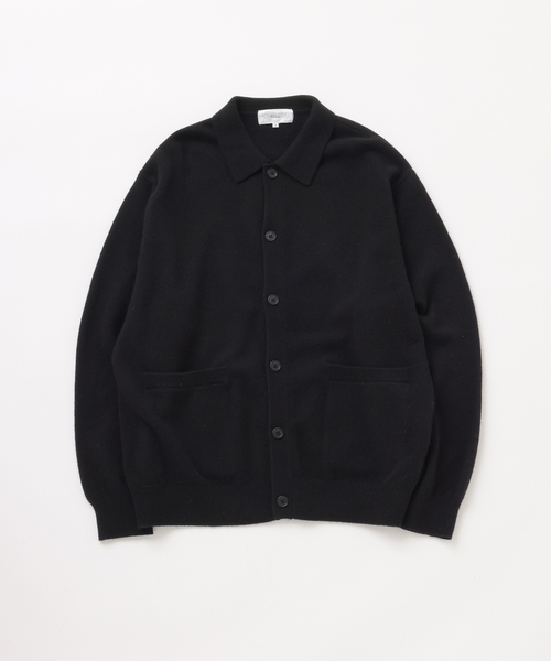 UNFOLLOW(アンフォロー)の「【FOLL / フォル】superfine yak wardrobe cardigan(カーディガン/ボレロ・メンズ・ブラック/ブラウン・2/3)」の1枚目の写真