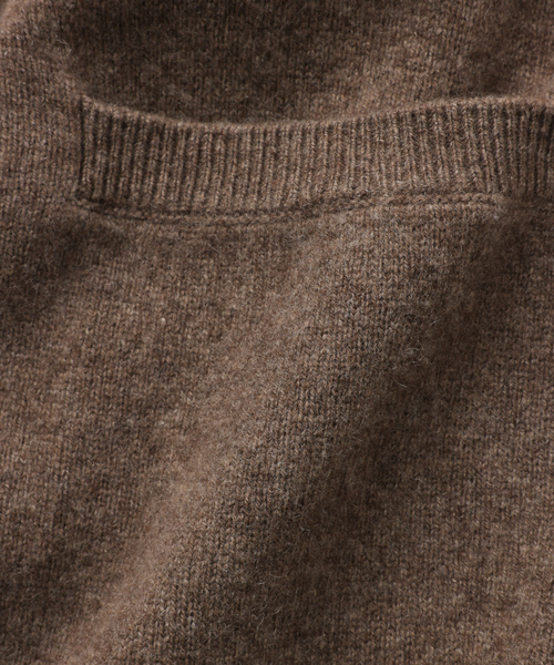 UNFOLLOW(アンフォロー)の「【FOLL / フォル】superfine yak wardrobe cardigan(カーディガン/ボレロ・メンズ・ブラック/ブラウン・2/3)」の5枚目の写真
