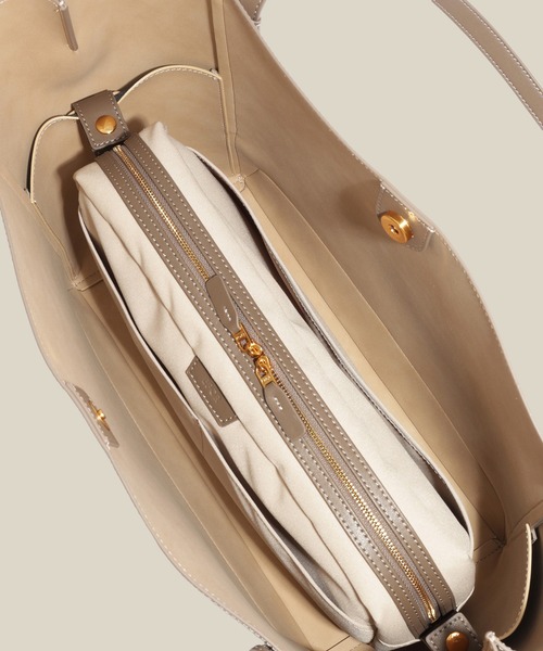 E'POR(エポール)の「【E'POR】KNOT BAG Large/A4対応・通勤・撥水・軽量・26AW新型(トートバッグ・レディース・ブラック/ダークブラウン・FREE)」の16枚目の写真