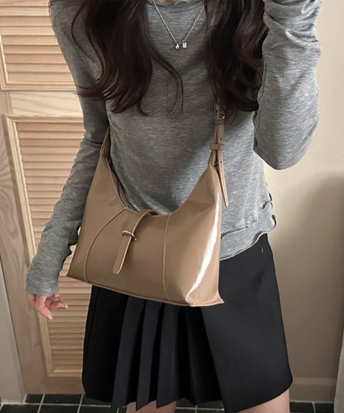 Miniministore(ミニミニストア)の「ホーボーショルダーバッグワンショルダー鞄(ショルダーバッグ・レディース・ブラック/ベージュ/ブラウン/オフホワイト・FREE)」の14枚目の写真