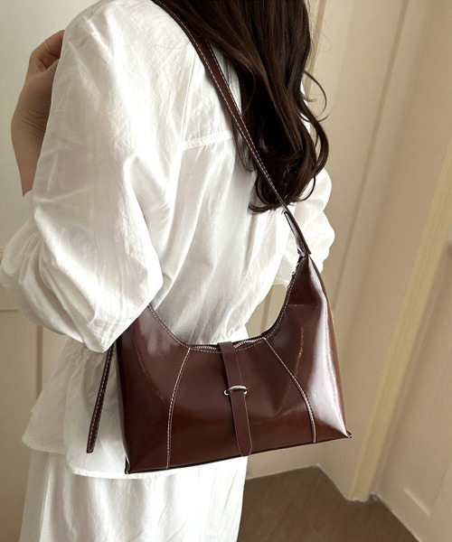 Miniministore(ミニミニストア)の「ホーボーショルダーバッグワンショルダー鞄(ショルダーバッグ・レディース・ブラック/ベージュ/ブラウン/オフホワイト・FREE)」の18枚目の写真