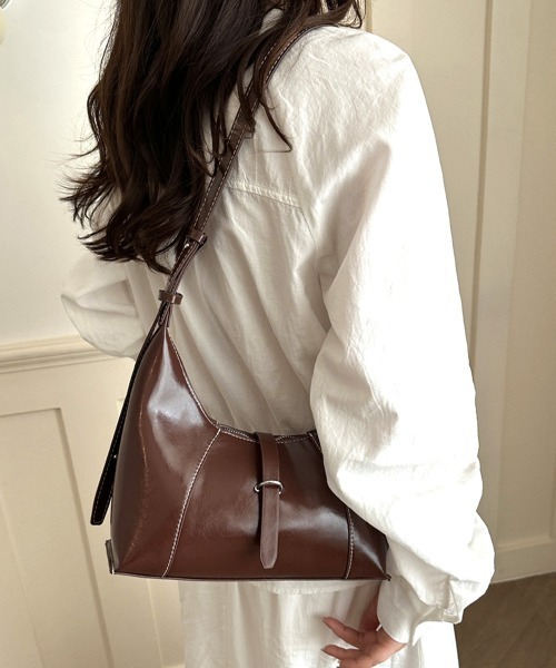 Miniministore(ミニミニストア)の「ホーボーショルダーバッグワンショルダー鞄(ショルダーバッグ・レディース・ブラック/ベージュ/ブラウン/オフホワイト・FREE)」の19枚目の写真