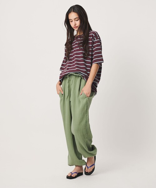 California General Store（California General Store）の「＜CGS.＞マルチ ボーダー ヘンリーネック Tシャツ（Tシャツ/カットソー・メンズ・ワイン/レッド/オフホワイト・M/S/L）」の18枚目の写真