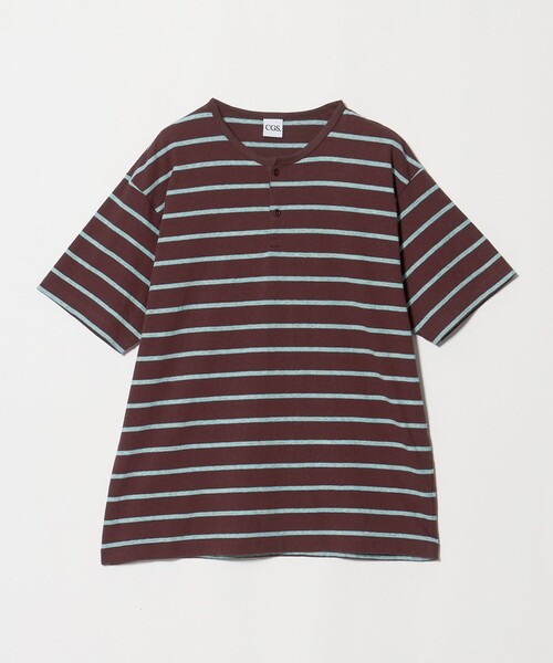 California General Store（California General Store）の「＜CGS.＞マルチ ボーダー ヘンリーネック Tシャツ（Tシャツ/カットソー・メンズ・ワイン/レッド/オフホワイト・M/S/L）」の17枚目の写真