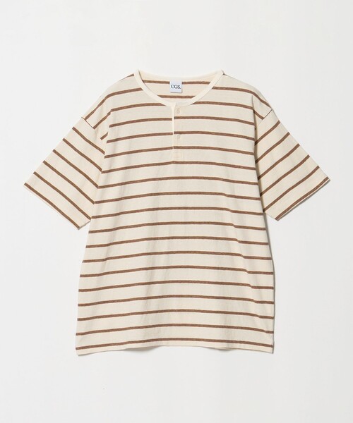 California General Store（California General Store）の「＜CGS.＞マルチ ボーダー ヘンリーネック Tシャツ（Tシャツ/カットソー・メンズ・ワイン/レッド/オフホワイト・M/S/L）」の11枚目の写真
