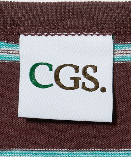 California General Store（California General Store）の「＜CGS.＞マルチ ボーダー ヘンリーネック Tシャツ（Tシャツ/カットソー・メンズ・ワイン/レッド/オフホワイト・M/S/L）」の5枚目の写真