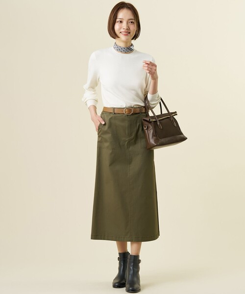 J.PRESS(ジェイプレス)の「【人気定番アイテム・シーンレスに活躍・WEB限定カラーあり】PRINCE クルーネック ニット(ニット/セーター・レディース・ベージュ系/ブラック系/ダークブラウン系/ピーコックグリーン系/ローズ系/ホワイト系/ライトグレー系/ホワイト系1/ブラウン系1・MEDIUM/LARGE)」の22枚目の写真