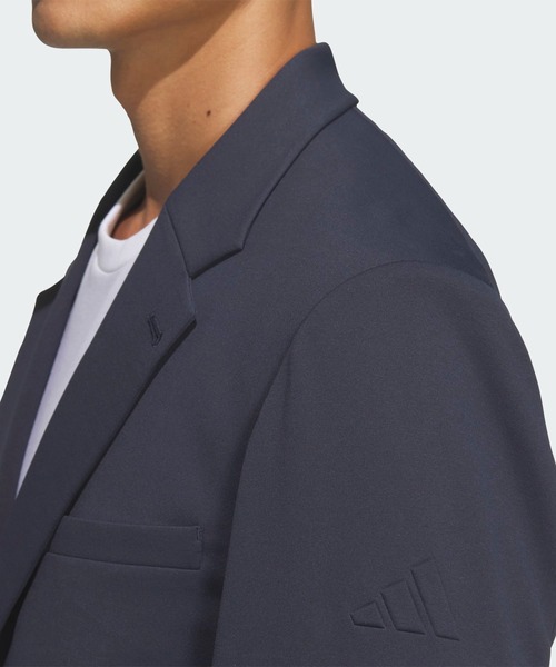 adidas(アディダス)の「プレミアム レギュラーフィット ダブルニット テーラードジャケット / アディダス adidas(ブルゾン・メンズ・ダークブルー・XX-LARGE/3XL/SMALL/MEDIUM/LARGE/X-LARGE)」の3枚目の写真