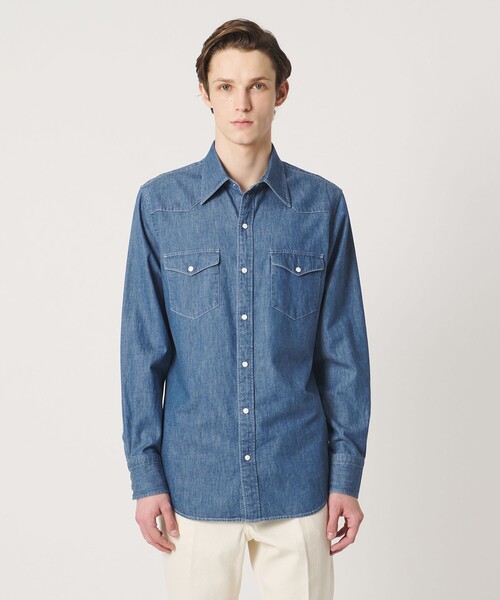 UNITED ARROWS（ユナイテッドアローズ）の「デニム ウエスタンシャツ（シャツ/ブラウス・メンズ・ライトブルー・XL/M/S/L）」の2枚目の写真