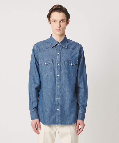UNITED ARROWS（ユナイテッドアローズ）の「デニム ウエスタンシャツ（シャツ/ブラウス・メンズ・ライトブルー・XL/M/S/L）」の5枚目の写真