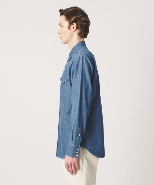 UNITED ARROWS（ユナイテッドアローズ）の「デニム ウエスタンシャツ（シャツ/ブラウス・メンズ・ライトブルー・XL/M/S/L）」の6枚目の写真