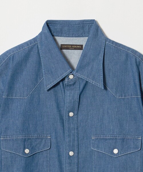 UNITED ARROWS（ユナイテッドアローズ）の「デニム ウエスタンシャツ（シャツ/ブラウス・メンズ・ライトブルー・XL/M/S/L）」の10枚目の写真