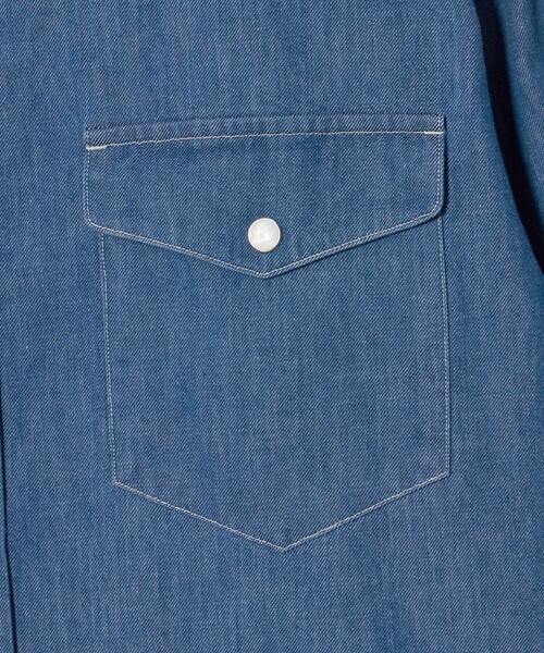 UNITED ARROWS（ユナイテッドアローズ）の「デニム ウエスタンシャツ（シャツ/ブラウス・メンズ・ライトブルー・XL/M/S/L）」の13枚目の写真