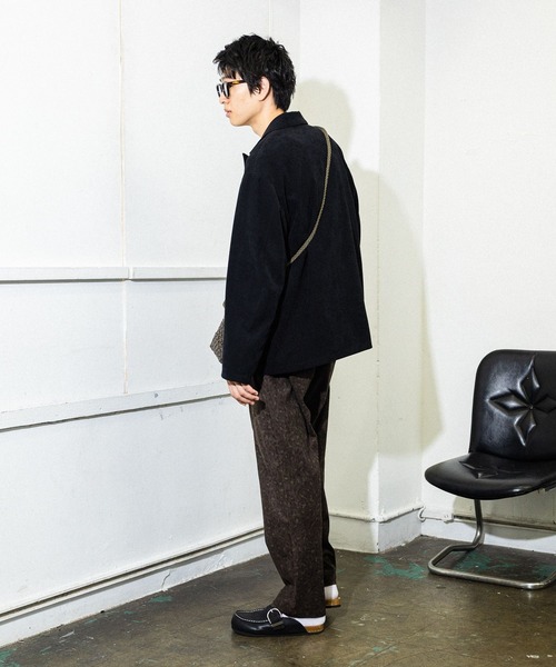 niko and...(ニコアンド)の「ピーチ起毛ツイルジャケット(テーラードジャケット・メンズ・ブラウン/ブラック・MEDIUM/LARGE)」の11枚目の写真