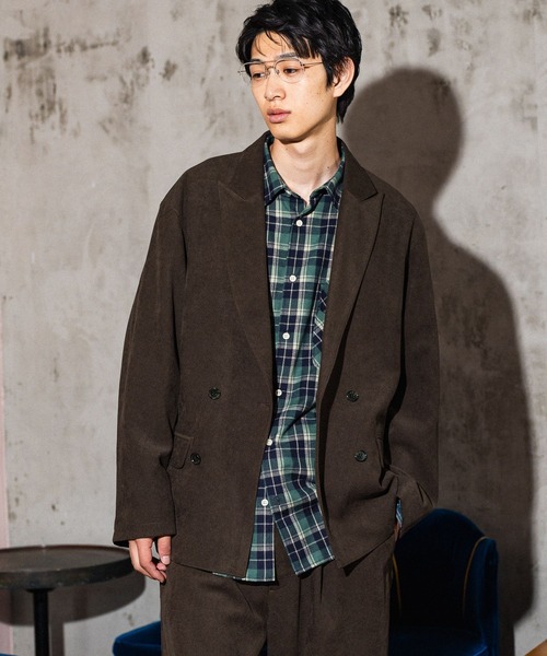 niko and...(ニコアンド)の「ピーチ起毛ツイルジャケット(テーラードジャケット・メンズ・ブラウン/ブラック・MEDIUM/LARGE)」の18枚目の写真