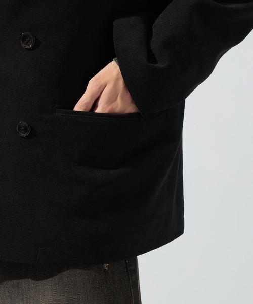 niko and...(ニコアンド)の「ピーチ起毛ツイルジャケット(テーラードジャケット・メンズ・ブラウン/ブラック・MEDIUM/LARGE)」の4枚目の写真