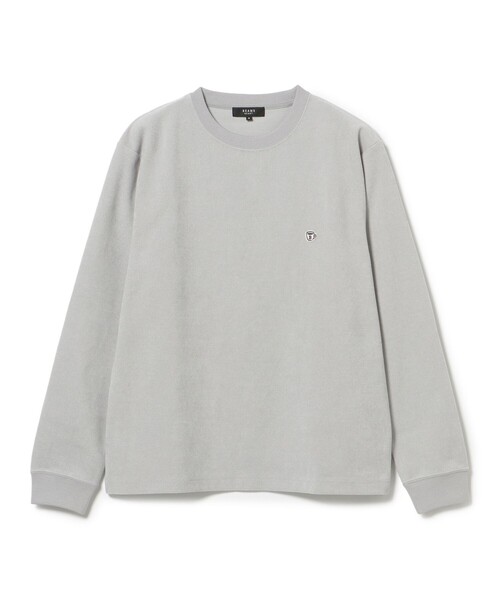 BEAMS HEART(ビームスハート)の「モールニット 鹿の子 コーヒー刺繍 カットソー(Tシャツ/カットソー・メンズ・オフホワイト/グレー・XL/L/M/S)」の2枚目の写真