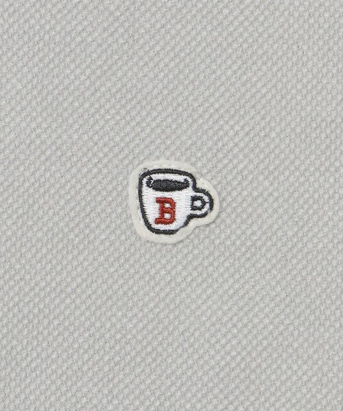 BEAMS HEART(ビームスハート)の「モールニット 鹿の子 コーヒー刺繍 カットソー(Tシャツ/カットソー・メンズ・オフホワイト/グレー・XL/L/M/S)」の8枚目の写真