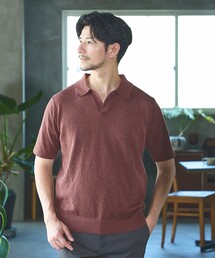 ABAHOUSE GRAY | ブークレー スキッパー 半袖ポロシャツ(ポロシャツ)