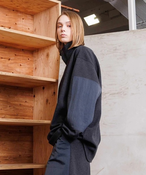 VOAAOV(ヴォアーブ)の「【VOAAOV】STATELESS High Neck Tops(その他トップス・メンズ・チャコールグレー/ネイビー/オリーブ/ブラック・1/2)」の11枚目の写真