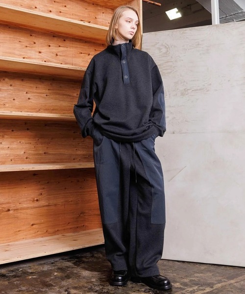 VOAAOV(ヴォアーブ)の「【VOAAOV】STATELESS High Neck Tops(その他トップス・メンズ・チャコールグレー/ネイビー/オリーブ/ブラック・1/2)」の12枚目の写真